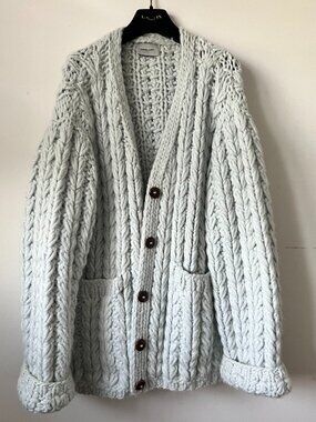 Rachel Comey Palo Alpaca Cardigan in LITEBLUE, VERY Oversized Small/Medium